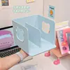 Soporte de Libro Simple de Oso Estantería de Escritorio Dormitorio de Estudiante Organizador Estante de Almacenamiento Caja de Almacenamiento para Libros y Artículos Varios Archivos