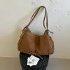 Lujo Ligero Gamuza Felpa 2026 Nuevo Llegado Otoño Mujer Gran Capacidad Versátil para Viajes Cotidianos Sensación de Alta Gama Bolso de Hombro Único Bolso de Mano Tote