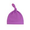 Chapéu de Bebê de Camada Única para Primavera e Outono Chapéu de Bebê com Rabo Chapéu de Nó Chapéu de Bebê Recém-nascido com Pom Pom 0-3-6 Meses