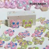 Mariposa Pintada a Mano Divertida DIY Hecho a Mano Cuentas de Agujero Recto Cadena para Teléfono Móvil Cuentas Sueltas Multicolores Lindas Combinación Pendientes de Moda Joyería