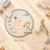 Amazon Transfronterizo Ins Anuncio de Nacimiento de Recién Nacido Plato Redondo hola mundo Tablero de Anuncios de Madera para Bebés DIY