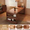 Mesa de Jantar de Madeira Maciça Modelo Novo 2026, Mesa de Jantar Ilha Multifuncional Estilo Japonês para Uso Doméstico, Conjunto de Mesa e Cadeiras de Jantar Retangulares