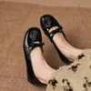 Zapatos Casuales Británicos de Estilo Nuevo con Correas, Zapatos de una Sola Pieza de Punta Redonda Baja, Zapatos de Princesa, Zapatos de Estudiante, Tallas 33-43, Zapatos de Exportación