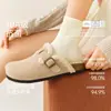 Calcetines de Algodón para Mujer de Media Pantorrilla Primavera y Otoño 100% Algodón Antibacterianos Resistentes al Olor Calcetines Cortos de Invierno para Mujer