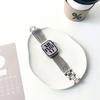 La Correa de Metal de Acero Inoxidable Serie Starlight es Adecuada para Apple iWatch Generación 11 10/987Ultrase