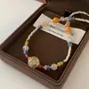 Collar con Cuentas de Piedra Natural Beige para Mujer 2025 Nuevo Modelo Cadena para Clavícula de Sodalita Azul Cadena de Cuello de Lujo Ligero de Gama Alta