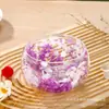 Bol de Cristal con Flores Secas para Postre, Frutas y Verduras, Sopa y Fideos, Estilo Minimalista Moderno