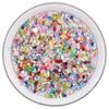 Mão- costurado contas de arroz contas pérola misturado lantejoulas artesanais diy contas soltas frisado pvc nail art contas decorativas