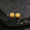Plata S925 Chapada en Oro Piedra Incrustada de Diamantes Adorno de León Perla Redonda Accesorio Pequeño DIY Nuevo Estilo Étnico Chino Cuentas Separadoras