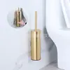 Escova de Banheiro de Aço Inoxidável Encaixável para E-commerce Transfronteiriço, Destacável e Lavável, Dupla Utilização Montada na Parede e de Chão, Escova de Limpeza Longa