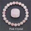 Amazon TEMU Pulsera Elástica de Ojo de Tigre Amatista Piedra Rosa Ágata Color Mixto Pulsera de Cuentas de 8mm WISH Explosiones