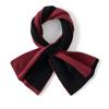 Bufanda de Cachemira Nueva y Elegante para Otoño e Invierno para Mujer, Bufanda Cálida de Punto con Combinación de Colores Perforada para la Columna Cervical