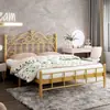 Cama de Hierro para Uso Doméstico para Niños, Cama de Princesa Simple Moderna, Cama Doble Moderna de 1.8m, Cama Individual Nórdica, Cama con Estructura de Hierro