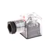 Válvula Solenoide Hidráulica Spot do Fabricante Plugue de Bobina Solenoide Transparente com Luz Indicadora Tensão do Plugue 24V