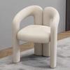 Silla de Maquillaje para el Hogar Estilo Crema Celebridad de Internet Taburete de Tocador Silla para Salón de Uñas Silla Sencilla para Dormitorio Celebridad de Internet Silla Individual Little Red Book