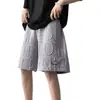 Fabricante Directo Pantalones Cortos tipo Waffle para Hombre Verano Nuevo Moda Urbana Americana Juvenil Pantalones de Cinco Puntos Pantalones de Playa