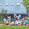 Escultura Geométrica de Esquilo Personalizada em Fibra de Vidro para Exterior, Decoração de Paisagismo de Jardim, Ornamento Animal para Gramado de Escritório de Vendas
