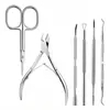 Atacado Spot Conjunto de Tesouras de Aço Inoxidável D501 para Cutículas para Remover Calos de Pele Morta e Alicate para Pele Morta Ferramentas de Manicure e Pedicure