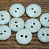 Botones de concha de hibisco gris verdoso natural y elegante para vestidos, suéteres, materiales de manualidades DIY, ropa, zapatos y calcetines