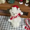 Chaveiro de Urso de Pelúcia Edição Limitada de Natal Pingente de Bolsa para Casal Irmã Pingente Fofo Presente de Natal