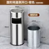 Papelera de acero inoxidable creativa para exteriores, con tapa abatible, de gran capacidad, forma cuadrada, grado comercial
