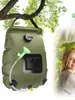 Bolsa de ducha para camping al aire libre, bolsa de ducha portátil con energía solar, bolsa de ducha para exteriores de 20 L para bañarse y almacenamiento de agua