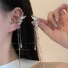 Super Hada Elegante Largo Lazo Borla Hada Sin Orejas Mosquito Plato de Incienso Clip para la Oreja Pendientes Pequeños Chic Dulces