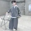 Ropa para Niños Trajes para Niños Otoño 2026 Nuevo Estilo de Otoño para Niños Mayores Ropa Forrada de Polar Primavera y Otoño Sudadera Moderna