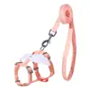 Correa para Mascotas con Forma de Ala de Ángel Arnés para Perros Ajustable en Forma de I Correa para Perros Arnés de Pecho para Mascotas Cadena para Perros Anti-Escape