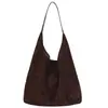 Bolso Tote Calado Nuevo Transfronterizo para Mujer Otoño e Invierno 2025 Nuevo Bolso de Gamuza Madre e Hija Bolso de Hombro para Viajes