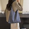 Bolsa Jeans Feminina 2026 Nova Tendência Verão Casual Bolsa de Ombro Bolsa Tote de Grande Capacidade Bolsa para Aula e Trabalho