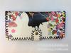 Billetera hecha a mano bolso de mano para mujer estampado nuevo PU tarjetero caricatura estilo étnico billetera floral