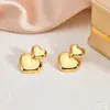 Brincos Hidráulicos de Gota de Óleo Moda Tendência Personalidade Transfronteiriça Ouro 18K Aço Inoxidável Não Desbota Brincos Minimalistas de Alto Padrão