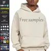 Sudadera con capucha para hombre, cuidadosamente seleccionada, de forro polar Amazon de 350 g, diseño estampado, bordado de LOGOTIPO personalizado