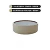 Mesa de Centro Redonda Estilo Cream Francês Sala de Estar Uso Doméstico Designer Criativo Luxo Leve Sensação de Alto Padrão Organização de Armazenamento Mesa de Chá