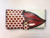 Nueva cartera de impresión hecha a mano escénica para estudiante mujer graffiti retro estilo étnico PU