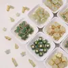 Colgante de Vidrio Imitación Jade Aleación Calabaza Auspiciosa para la Fortuna y la Paz Accesorios Hechos a Mano DIY Joyería al por Mayor Materiales y Componentes
