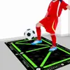Esterilla Antideslizante para Entrenamiento de Pies de Fútbol para Uso en Casa, Alfombra de Control de Balón Deportivo de Tierra de Diatomeas y Ritmo, Esterilla de Fitness Insonorizada para Interiores