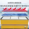 Armário de Ilha Horizontal Personalizado Tubo de Cobre Temperatura Dupla Grande Capacidade Freezer Comercial Armário para Frutos do Mar Congelamento Rápido Gabinete de Exposição Combinado para Supermercado