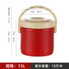 Cubo Aislado de Acero Inoxidable, Cubo para Entrega de Comida Comercial, Cubo Aislante de Gran Capacidad para Arroz y Sopa para Cafeterías y Restaurantes, Olla Caliente Dorada para Sopa