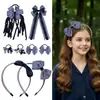 Pinzas para el Cabello de Nueva Serie a Cuadros Transfronterizas en Stock, Diademas Frescas Estilo Ins, Nuevos Accesorios para el Cabello Estilo Academia Británica