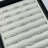 Pendientes de Perla Redonda Perfecta de Agua Dulce Sin Perlas Semilla Zhuji 7-9mm Alto Brillo Plata S925 Estilo Pestaña Modernos y Versátiles
