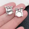 Mezcla 30 Plata Antigua Violín Guitarra Sax Instrumento Musical Nota Colgante Creativo DIY Llavero Collar Joyería