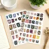 Pegatinas del alfabeto inglés, números y símbolos para diarios, libretas y álbumes de recortes de estudiantes - materiales básicos de collage y pegatinas decorativas