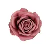 Nuevas flores artificiales de rosa e hibisco para bodas, decoración del hogar, accesorios de fotografía, cabezas de flores al por mayor
