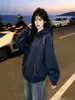 Sudadera con capucha de manga larga para mujer, diseño callejero moderno y único estilo americano, nuevo top casual versátil para otoño e invierno 2026