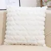 1 pieza Fundas de Almohada Cuadradas de Felpa Suave para Sofá, Sala de Estar Decoración del Hogar Tendencia Lindo Corazón de Amor Funda de Cojín Decorativo