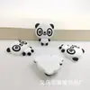 Parche de animal panda de dibujos animados lindo material de accesorios de resina para funda de teléfono diy con pegamento de crema, tocado, pasador, hebilla de zapato