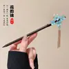 Horquilla de Pelo con Borla Floral, Nuevo Estilo Chino, Estilo Antiguo, Horquilla de Gama Alta de Nicho, Horquilla de Madera, Hanfu, Cheongsam, Accesorio para el Cabello para Mujeres
