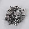 Broche de Araña de Cristal Halloween Europeo y Americano Aleación Pedrería Corsage Pin para Ropa de Mujer Venta al por Mayor Insignia con Elemento de Abeja